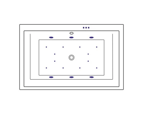 Ванна EXCELLENT Crown Lux 190x120 RELAX (бронза) Elit-san.ru