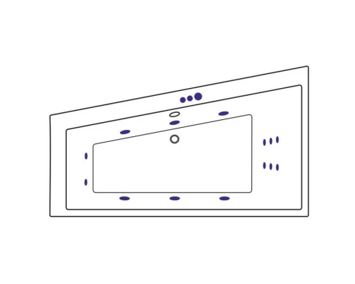 Ванна EXCELLENT Sfera Slim 170x100 (левая) SMART (бронза) Elit-san.ru