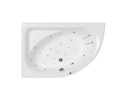 Ванна WHITECROSS Aquarella 170x110 (левая) "ULTRA" (бронза)