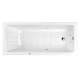 Ванна WHITECROSS Wave Slim 175x70 "NANO" (хром)