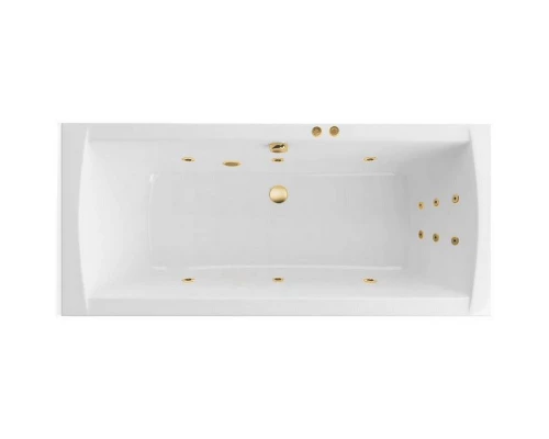 Ванна EXCELLENT Aquaria Lux Slim 180x80 LINE (золото) Elit-san.ru