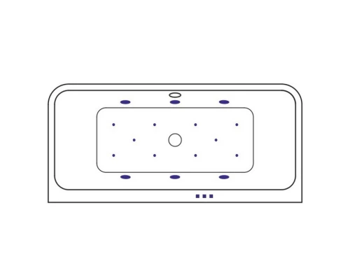 Ванна EXCELLENT Arana 180x85 RELAX (хром) Elit-san.ru