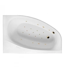 Ванна EXCELLENT Kameleon 170x110 (правая) "RELAX" (золото)