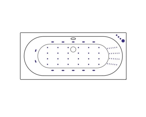 Ванна EXCELLENT Oceana Slim 160x75 NANO (золото) Elit-san.ru