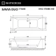 Ванна WHITECROSS Savia Duo 170x80 NANO (золото) Elit-san.ru