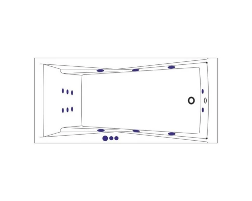 Ванна WHITECROSS Palace 170x75 SMART (золото) Elit-san.ru