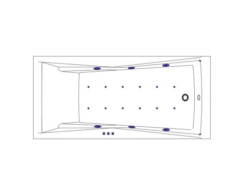 Ванна WHITECROSS Palace 180x80 RELAX (белый) Elit-san.ru