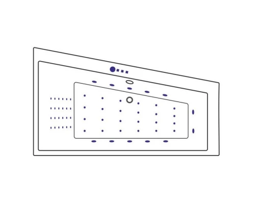 Ванна EXCELLENT Sfera 170x100 (правая) NANO (золото) Elit-san.ru