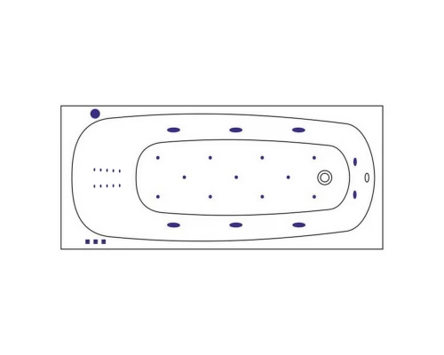 Ванна WHITECROSS Layla 170x75 ULTRA NANO (хром) Elit-san.ru