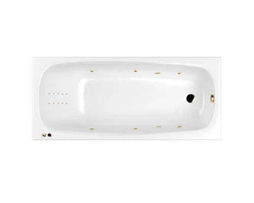 Ванна WHITECROSS Layla Slim 170x75 LINE NANO (золото) Elit-san.ru