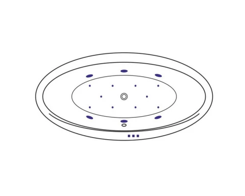 Ванна EXCELLENT Lumina 190x95 RELAX (хром) Elit-san.ru
