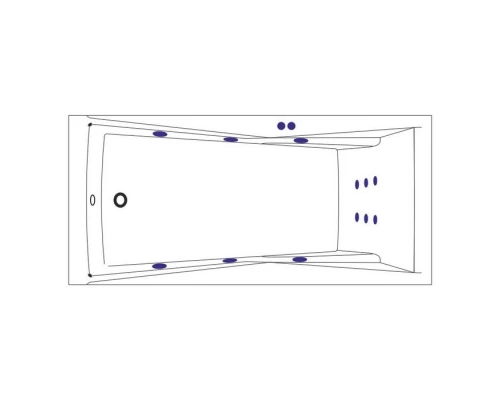 Ванна EXCELLENT Palace 170x75 LINE (бронза) Elit-san.ru