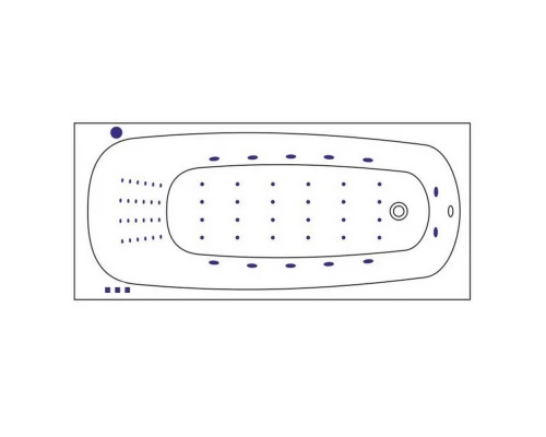 Ванна WHITECROSS Layla 180x80 NANO (золото) Elit-san.ru
