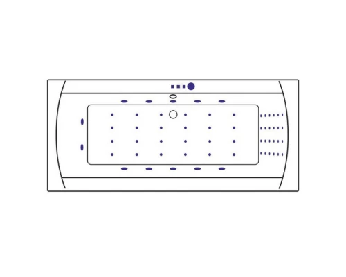 Ванна EXCELLENT Aquaria Lux Slim 180x80 NANO (золото) Elit-san.ru