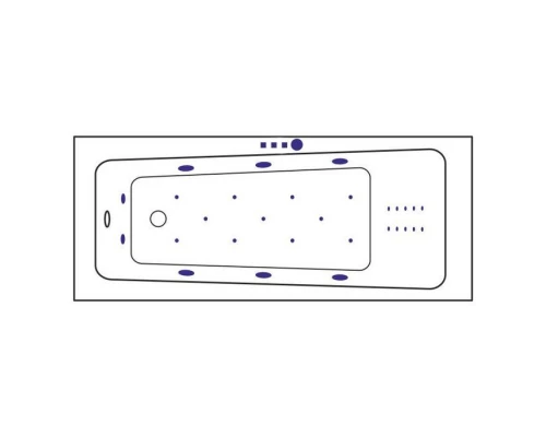Ванна EXCELLENT Ava 160x70 ULTRA NANO (хром) Elit-san.ru