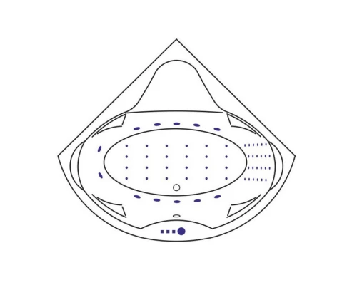 Ванна EXCELLENT Konsul 150x150 NANO (золото) Elit-san.ru