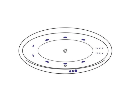 Ванна EXCELLENT Lumina 190x95 SMART NANO (хром) Elit-san.ru