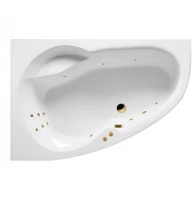 Ванна EXCELLENT Newa 160x95 (левая) "LINE" (золото)