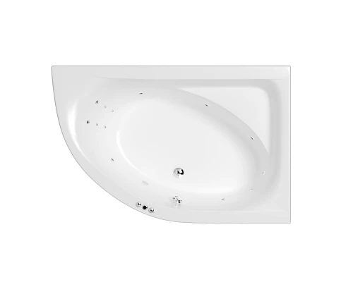 Ванна WHITECROSS Aquarella 170x110 (правая) "SMART" (хром)