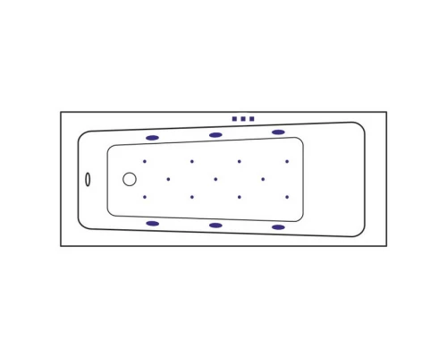 Ванна EXCELLENT Ava 170x70 RELAX (золото) Elit-san.ru