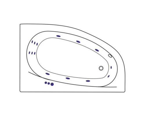 Ванна EXCELLENT Kameleon 170x110 (правая) "SMART" (белый)