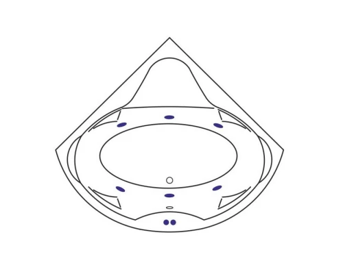 Ванна EXCELLENT Konsul 150x150 SOFT (бронза) Elit-san.ru