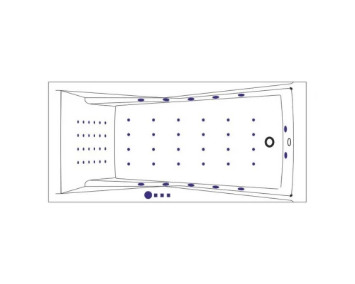 Ванна WHITECROSS Palace 170x75 NANO (хром) Elit-san.ru