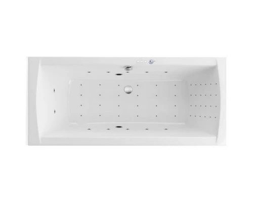 Ванна EXCELLENT Aquaria Lux Slim 180x80 NANO (хром) Elit-san.ru