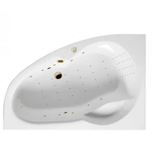 Ванна EXCELLENT Newa 160x95 (левая) "NANO" (золото)