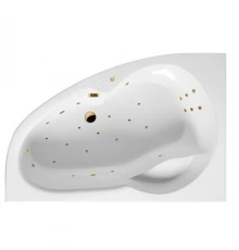 Ванна EXCELLENT Newa 160x95 (левая) "ULTRA" (золото)