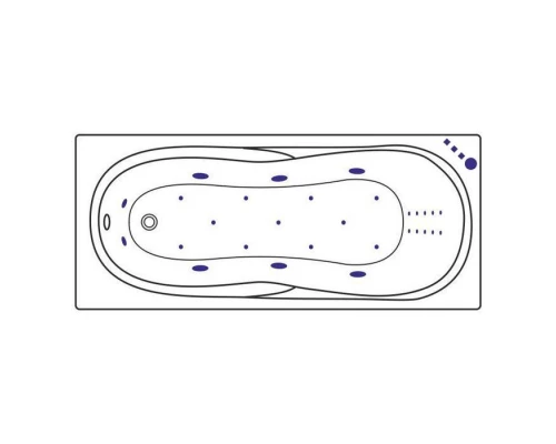 Ванна EXCELLENT Sekwana 170x75 ULTRA NANO (хром) Elit-san.ru