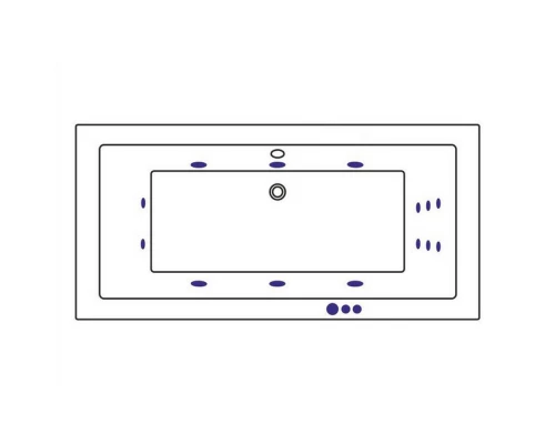 Акриловая гидромассажная ванна 170x80 см Whitecross Savia Duo 0103.170080.100.SMART.CR Elit-san.ru