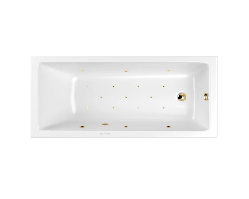 Ванна WHITECROSS Wave Slim 175x70 "RELAX" (золото)