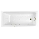 Ванна WHITECROSS Wave Slim 175x70 "ULTRA NANO" (золото)
