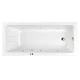 Ванна WHITECROSS Wave Slim 180x80 LINE NANO (золото) Elit-san.ru