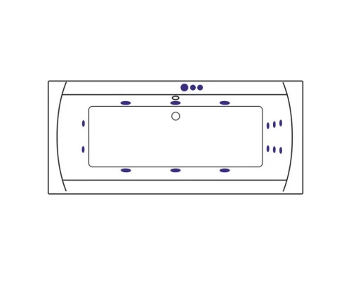 Ванна EXCELLENT Aquaria Lux Slim 180x80 SMART (бронза) Elit-san.ru