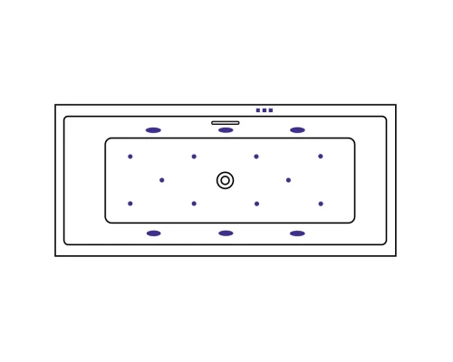 Ванна EXCELLENT Heaven Slim 180x80 RELAX (золото) Elit-san.ru