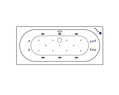 Ванна EXCELLENT Oceana Slim 180x80 ULTRA (бронза) Elit-san.ru