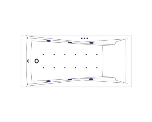 Ванна EXCELLENT Palace 170x75 RELAX (золото) Elit-san.ru