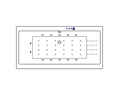 Ванна EXCELLENT Pryzmat 200x90 NANO (хром) Elit-san.ru