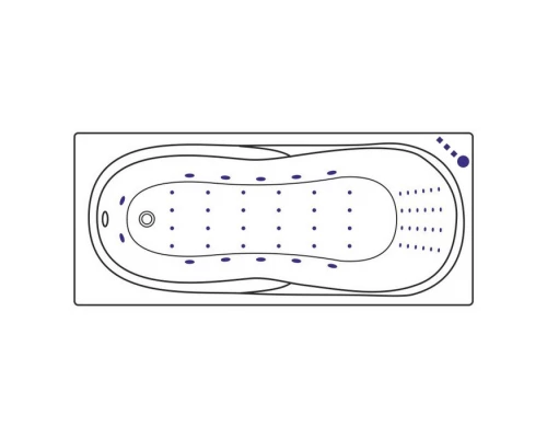 Ванна EXCELLENT Sekwana 170x75 NANO (хром) Elit-san.ru