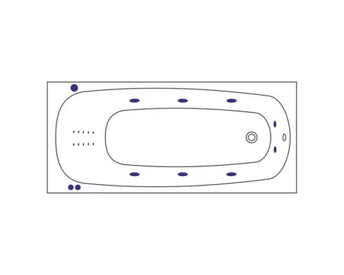 Ванна WHITECROSS Layla 170x75 SMART NANO (золото) Elit-san.ru