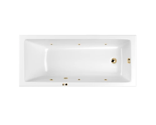 Ванна WHITECROSS Wave Slim 175x70 "SOFT" (золото)