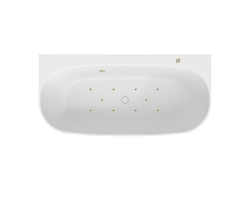 Ванна WHITECROSS Make 170x80 "AERO" (золото) иск. камень