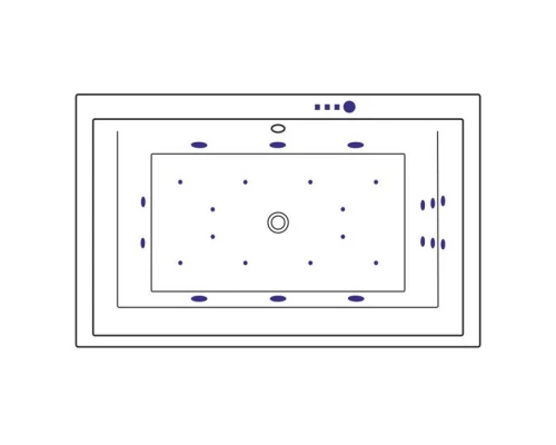 Ванна EXCELLENT Crown Lux 190x120 ULTRA (хром) Elit-san.ru