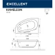 Ванна EXCELLENT Kameleon 170x110 (левая) SOFT (золото) Elit-san.ru