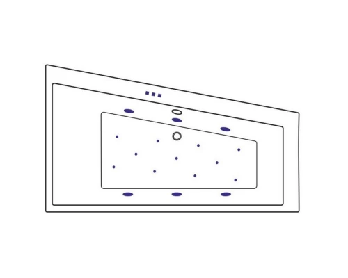 Ванна EXCELLENT Sfera 170x100 (правая) RELAX (бронза) Elit-san.ru