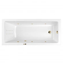 Ванна WHITECROSS Wave 170x75 "LINE NANO" (золото)