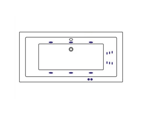 Ванна WHITECROSS Savia Duo 170x80 LINE (белый) Elit-san.ru