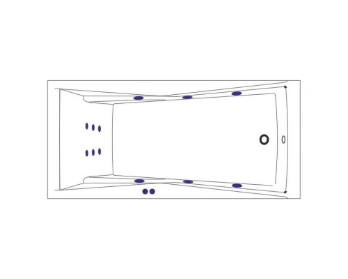 Ванна WHITECROSS Palace 170x75 LINE (бронза) Elit-san.ru